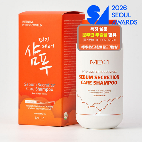 엠디원 인센티브 펩타이드 컴플렉스 비듬 한방 샴푸, 1개, 350ml
