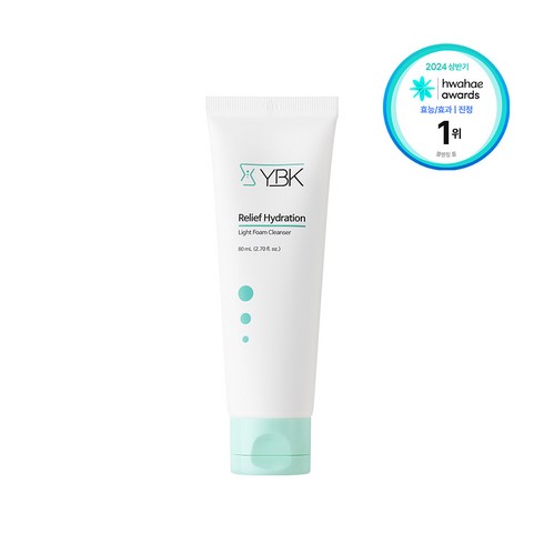 와이비케이 릴리프 하이드레이션 라이트 폼 클렌저, 1개, 80ml