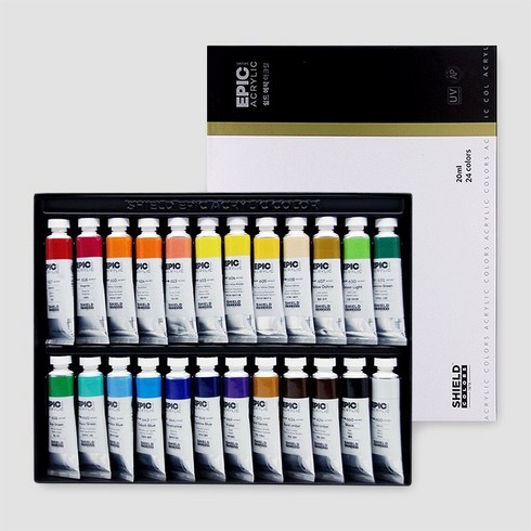 쉴드 에픽 아크릴물감, 20ml, 24색