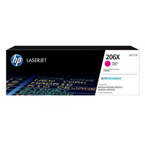 HP NO 206X W2113X 토너 M255 M282 M283, 빨강, 1개