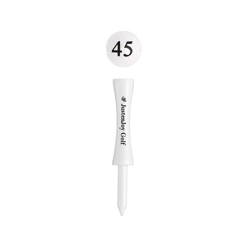 제이제이홈 골프티 골프티꽂이 명품 대나무, 화이트, 50개