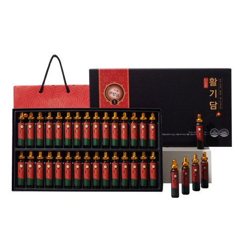 려원담 활기담 홍삼 + 쇼핑백, 600ml, 2세트