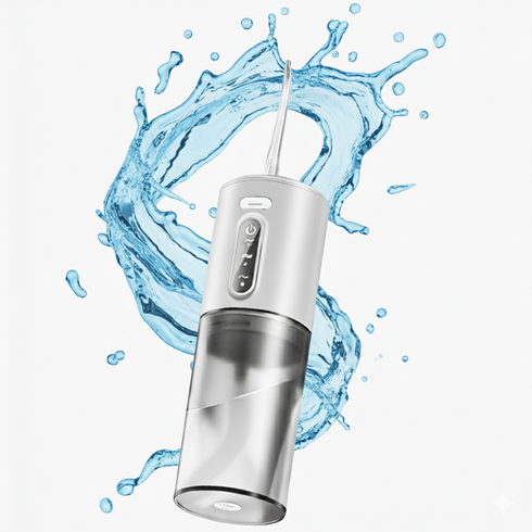 구강세정기 워터픽 물치실 구강 세척기 무선 구강워셔, 화이트, 1개, .