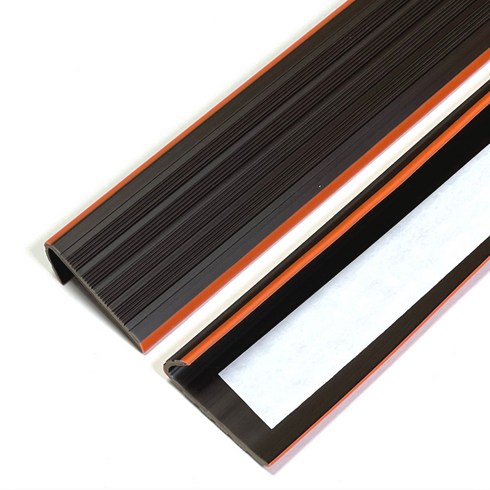 3M 테이프 부착형 PVC 논슬립 미끄럼방지 계단 출입구 현관용 실내용 장판 마감재, 다크브라운T, 1개