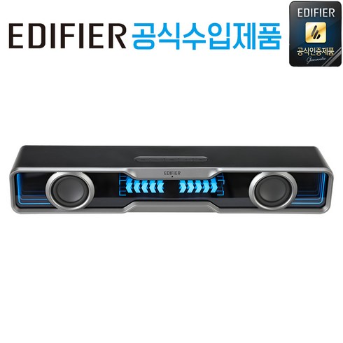 공식 수입 제품 국내 AS 가능 에디파이어 PC-FI 데스크 파이 스튜디오 모니터 스피커, QS30 블랙 (블루투스 사운드바), 블랙, 1개