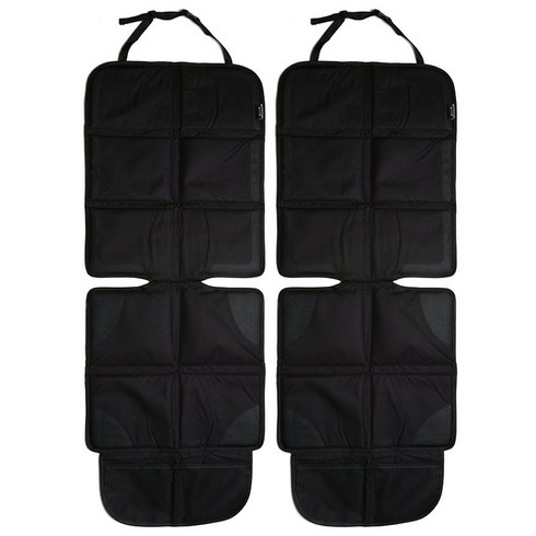 켈리앤스테판 K108 ISOFIX 논슬립 카시트 보호매트, 블랙, 2개