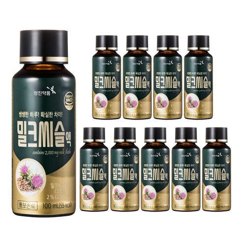 영진약품 밀크씨슬 액상 데일리 컨디션 케어 활력 관리 음료, 10개, 100ml