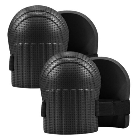 작업용 충격흡수 EVA 무릎보호대 바닥 타일 정원 다용도 스펀지 관절보호 무릎패드 2P세트, 블랙, 2개
