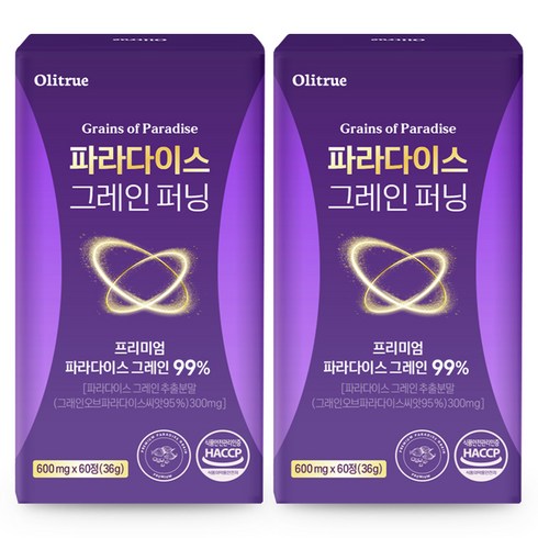 [정품] 파라다이스 그레인 퍼닝, 2개, 60정