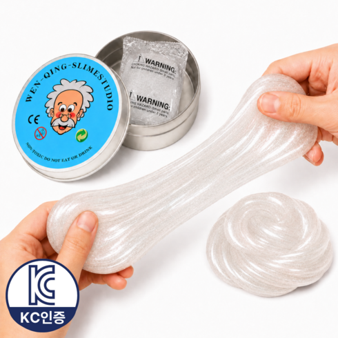 모디케이 KC인증 퍼티 슬라임 박사퍼티 스트레스 해소, 1개, 48g, 투명