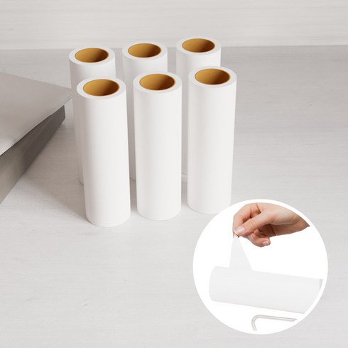 초강력 사선 컷팅 테이프 클리너 리필 16cm 90회분, 6개