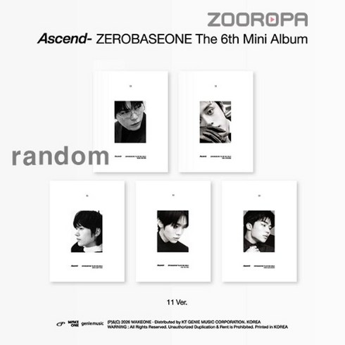 [랜덤] 제로베이스원 ZEROBASEONE 미니앨범 6집 Ascend 11 ver.