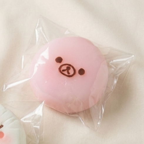 쫀득 수제 곰 말랑이 시리즈 버섯 무 키위 멜론 바나나 촉감 스퀴시 스트레스볼, 1개, 핑크 무 곰