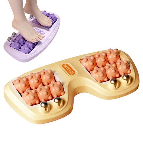 깔끔더하기 발바닥 지압기 롤러 마사지, 오렌지, 1개