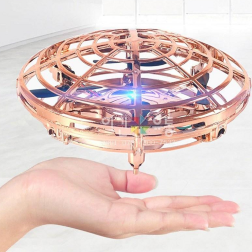 UFO플라잉드론 플라잉볼 UFO 드론, 골드, 1개