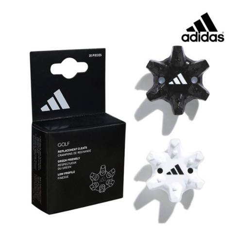 [아디다스코리아 정품] 아디다스 골프화 교체용 스파이크 징 20p NEW ThinTech 씬테크 EXP 클램셸 골프 클릿 화이트 블랙 (렌치 사외품 선택), 화이트(20개)(렌치미포함), 1개