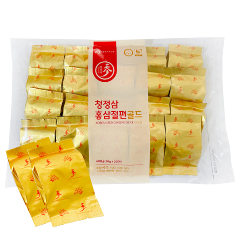 청정삼 국산 고려 홍삼 절편 실속형, 400g, 1개