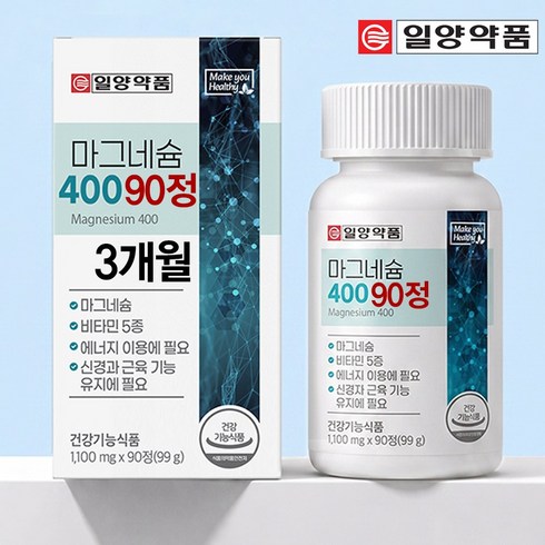 일양약품 마그네슘 400 영양제, 1개, 90정