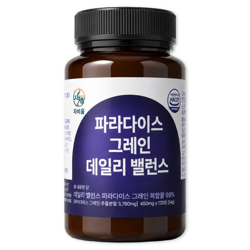자비옴 파라다이스 그레인 밸런스 정품, 1세트, 120회분