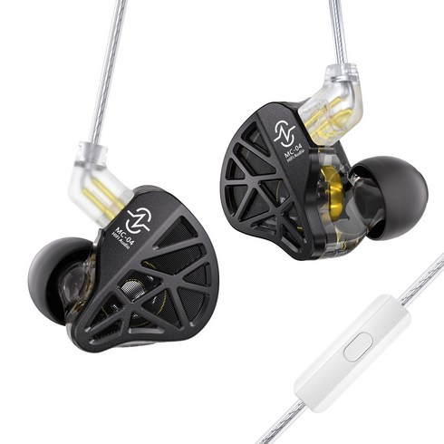 Keephifi CCZ Nocturne MC04 DD 및 BA 하이브리드 HlFl 뮤직 헤드폰, 마이크, 블랙