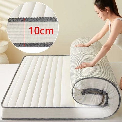 MIGA 침대 메모리폼 매트리스 10cm 푹신한 접이식 바닥 토퍼 매트리스
