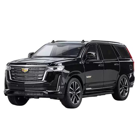 다이캐스트 1:24 캐딜락 에스컬레이드 5세대 SUV 합금 풀백 자동차 모형, 1개, 블랙
