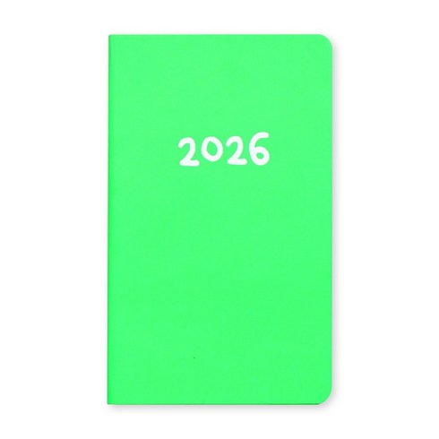 양지다이어리 2026 하이플랜 32 슬림 다이어리, 팝그린, 1개