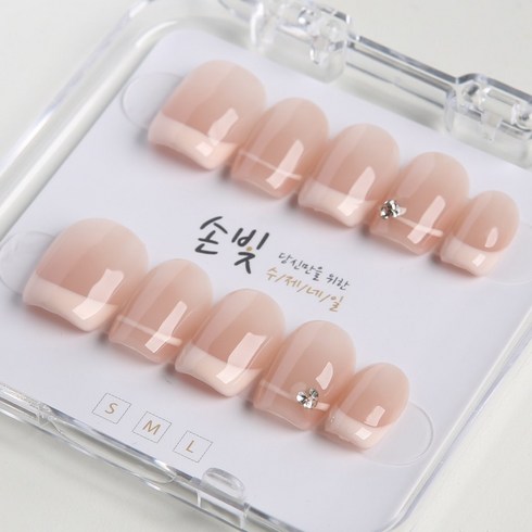 잇템샵 손빛 수제 네일 팁 셀프 네일 아트 당신만을 위한 네일디자인, 1개, NO_17 엘레강스 s