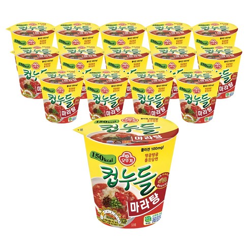 오뚜기 컵누들 마라탕 44.7g, 15개