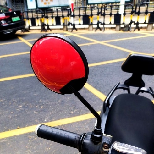 담이몰 튼튼한 자전거 사이드미러 바이크 백미러, 1세트, 레드