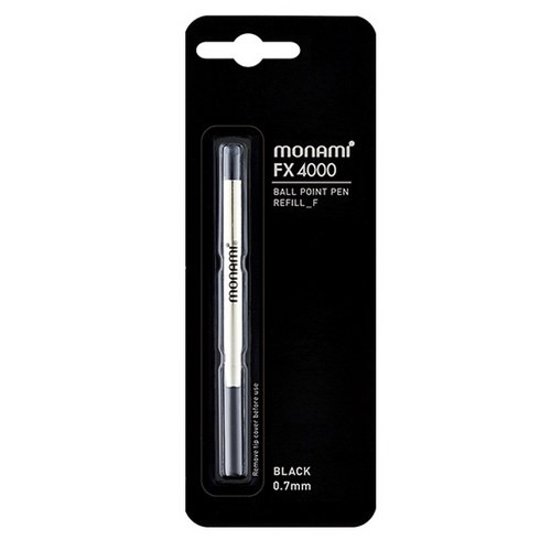 모나미 FX 4000 볼펜심 0.7mm, 블랙, 5개