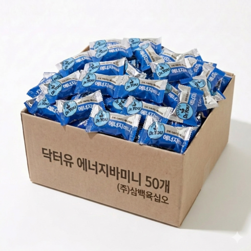 닥터유 에너지바 미니 개별포장간식, 10g, 50개