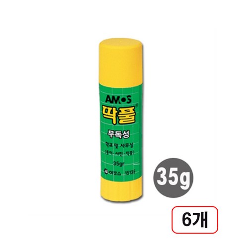 아모스 딱풀 35g 6개입, 1세트