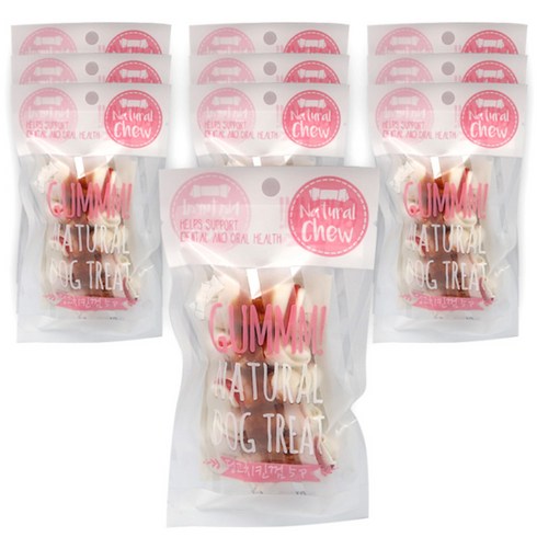 인터펫코리아 GUMMM 강아지 가죽껌 5p, 딩고치킨맛, 60g, 10개