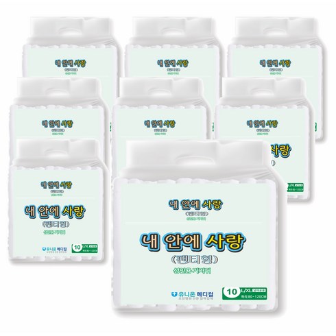 --내 안에 사랑 성인 팬티형 기저귀 대형(L/XL) 80개(8팩 x 10개(1박스), 대형, 8개, 10매입