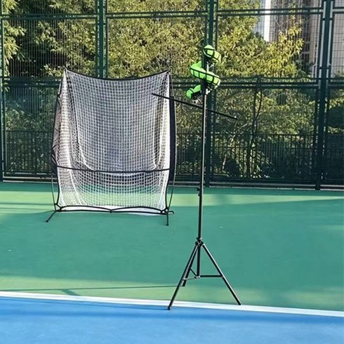 테니스 연습기 테니스 볼머신 셀프 테니스 볼머신 포구기 리턴볼 볼머신기 스윙연습 공용, 블랙, 1개