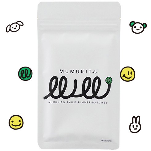 무무키토 스마일 썸머패치 어린이 패치 90매, 1개, 90매입