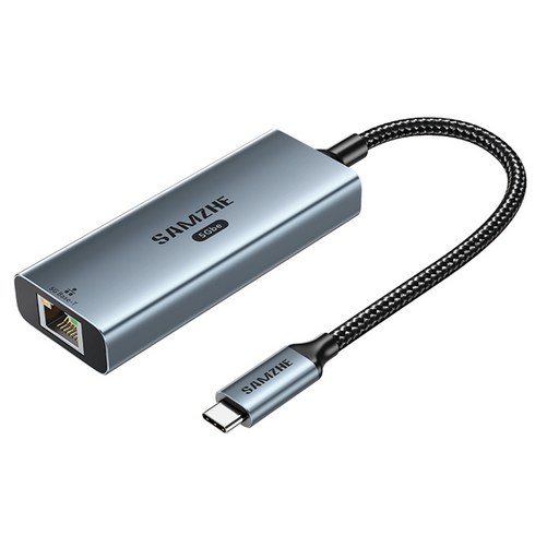 삼지 SAMZHE 5기가비트 USB C타입 외장형 랜카드 젠더 어댑터, 1개, CRX05