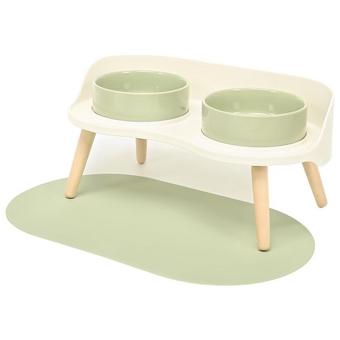 헬로우펫 강아지 밥그릇 고양이 식기, 피스타치오 그린, 1개, 7cm