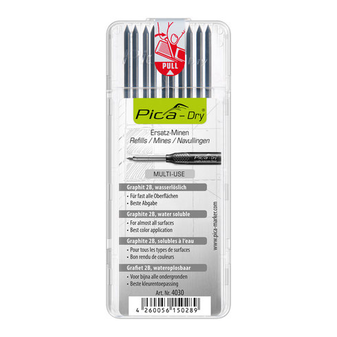 (공식) 피카마커 피카 드라이 3030 전용 리필심 2.8mm, 흑연2B(4030)