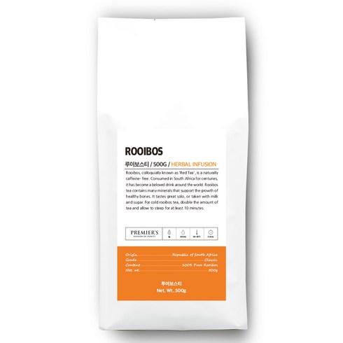 프리미어스 루즈티 루이보스 차, 500g, 1개, 1개입
