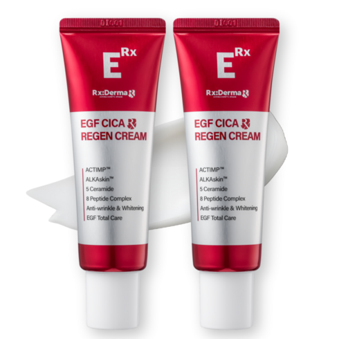 알엑스더마 EGF 시카 크림 세라마이드 판테놀 병풀 피부과 입점 피부장벽 리페어, 2개, 50ml