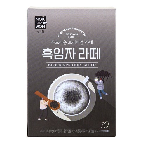 녹차원 흑임자 라떼 분말스틱, 18g, 10개입, 1개