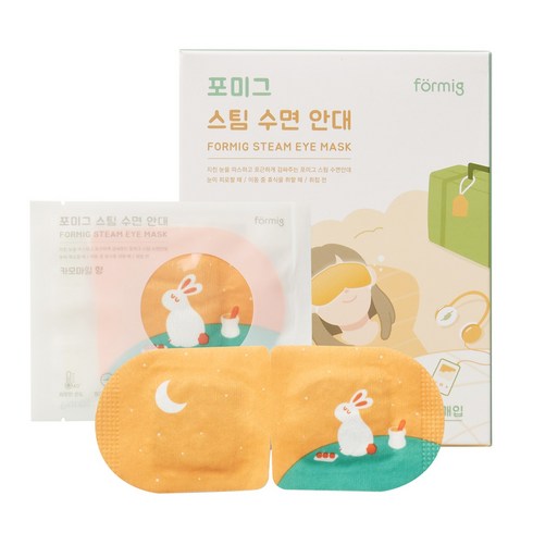 포미그 온열 스팀 수면안대 카모마일향, 10개입, 4개