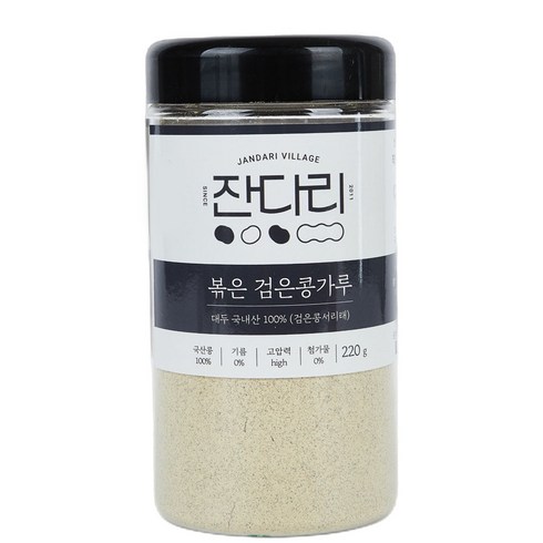 잔다리 볶은 검은콩가루, 220g, 3개