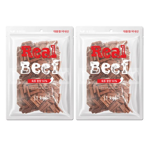 인네이처 리얼 치킨 사사미 1kg, 비프, 2개