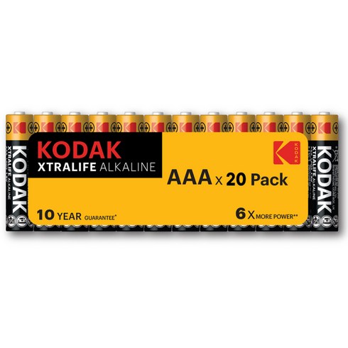 코닥 알카라인 건전지 AAA 벌크형, 20개입, 4개