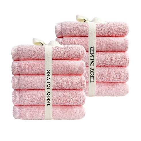 테리파머 호텔 수건 200g 30수 면사, 베이비핑크, 10개