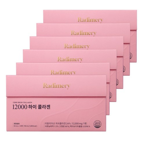 라디메리 12000 하이콜라겐 14개입, 700ml, 6개