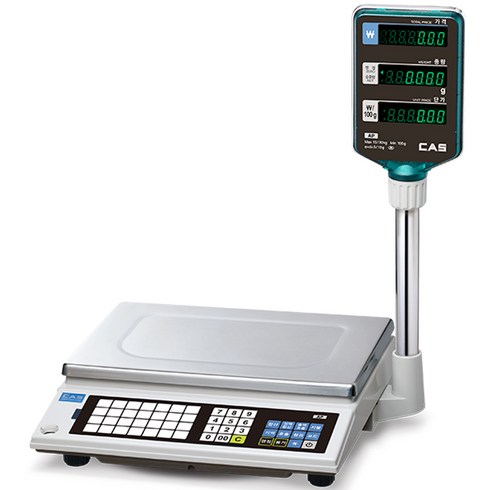 카스 가격표시 전자저울, 15kg, 혼합색상, AP-15EX